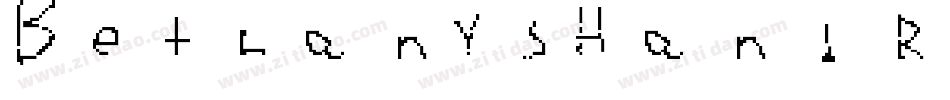 BethanysHand Regular字体转换